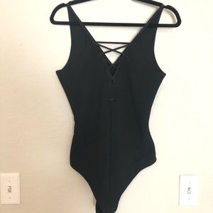 EXPRESS Black bodysuit
